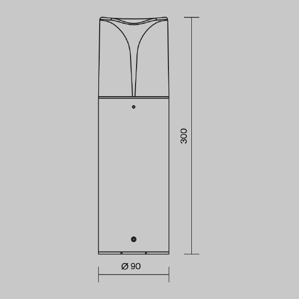 Уличный наземный светильник Piccadilly O017FL-01B