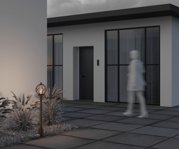 Столб фонарный уличный Via O023FL-01G