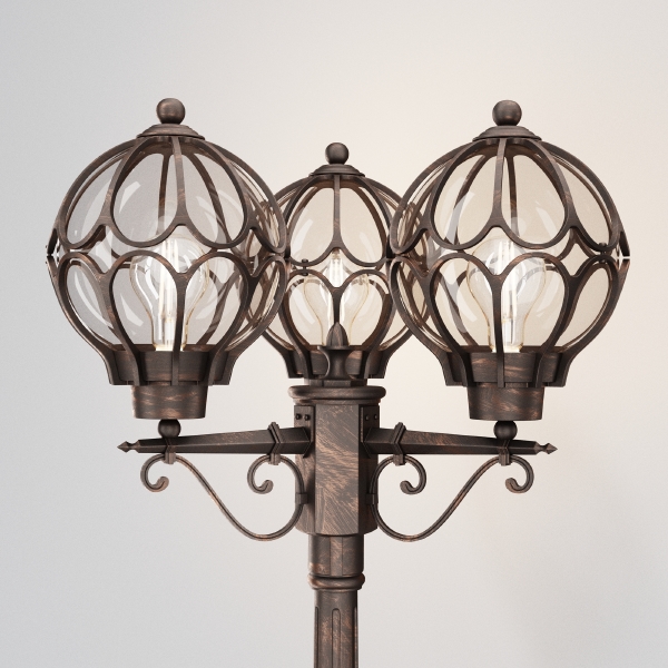 Столб фонарный уличный Via O023FL-03G