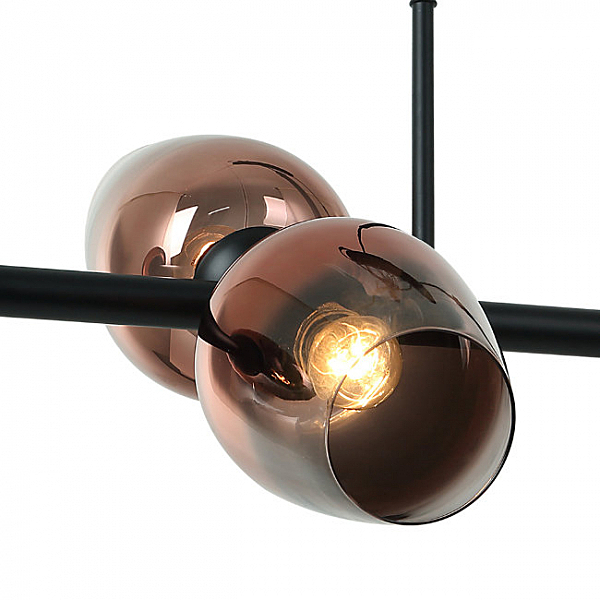 Подвесная люстра Меган 4036/6P-BK-COP