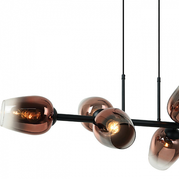 Подвесная люстра Меган 4036/6P-BK-COP