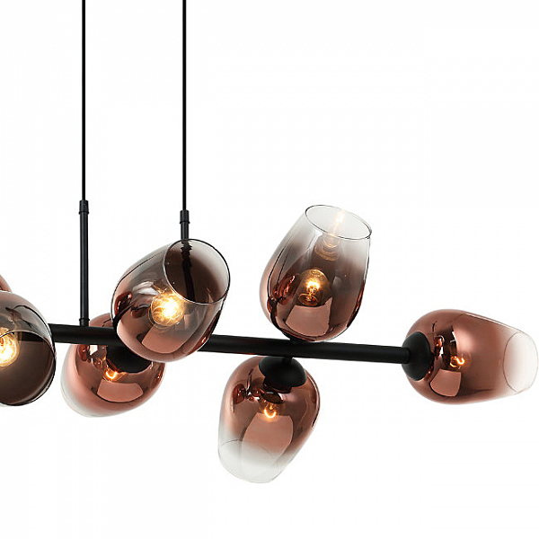 Подвесная люстра Меган 4036/8P-BK-COP