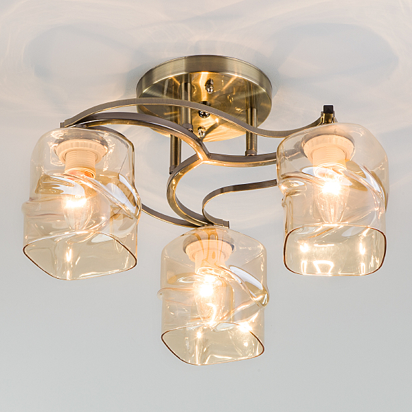 Потолочная люстра Brice 30158/3 античная бронза