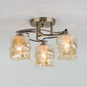 Потолочная люстра Brice 30158/3 античная бронза