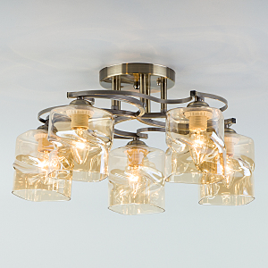 Потолочная люстра Brice 30158/5 античная бронза