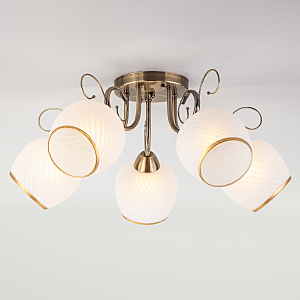 Потолочная люстра Brooksy 30159/5 античная бронза