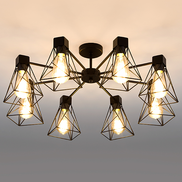 Потолочная люстра Trappola 70107/8 черный