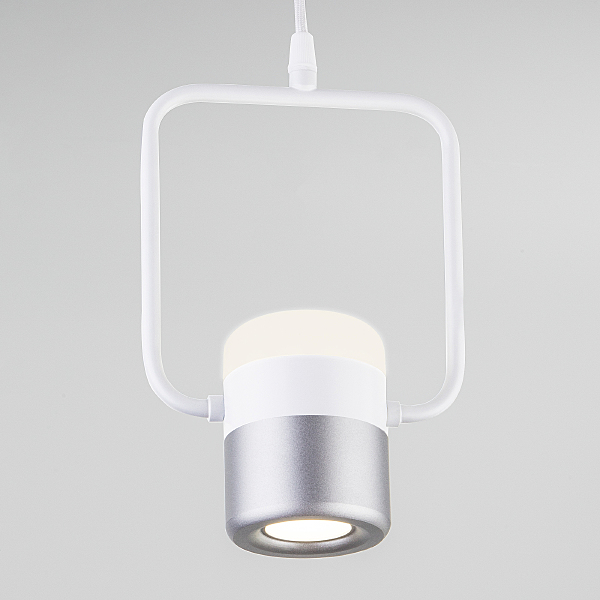 Светильник подвесной Oskar 50165/1 LED белый/серебро 9W