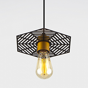 Светильник подвесной Creto 50167/1 бронза/черный