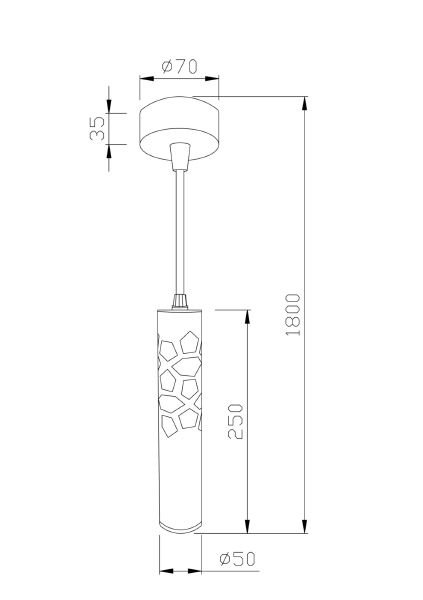 Светильник подвесной Torre P037PL-L11W4K