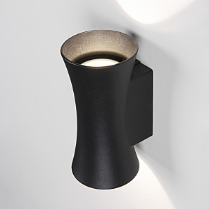 Уличный настенный светильник Elektrostandard 1501 TECHNO LED DUAL черный