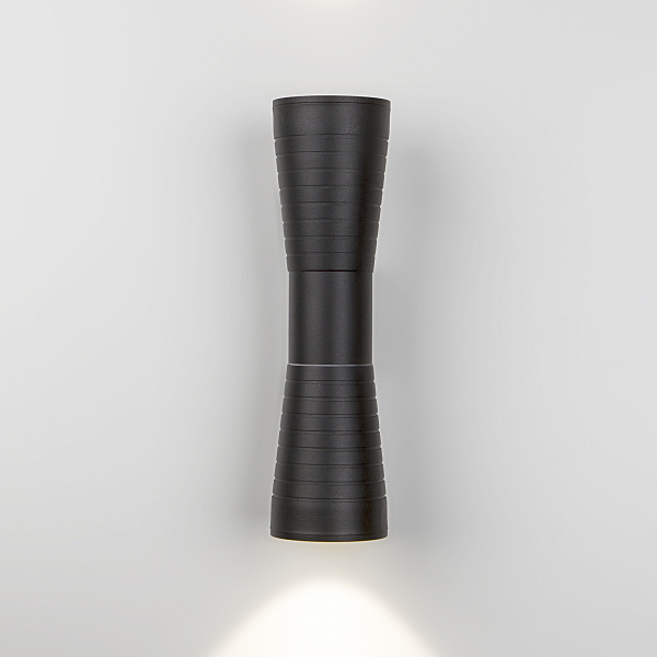 Уличный настенный светильник Tube 1502 TECHNO LED TUBE DOBLE черный