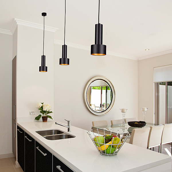 Светильник подвесной Charlie 50134/1 LED черный/золото