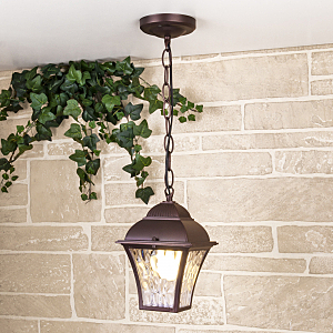 Уличный подвесной светильник Apus Apus H шоколад (GL 1009H)