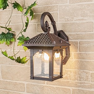 Уличный настенный светильник Corvus Corvus D капучино (GL 1021D)