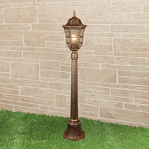 Столб фонарный уличный Dorado Dorado F черное золото (GL 1013F)