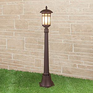 Столб фонарный уличный Lepus Lepus F кофейное золото (GL 1016F)