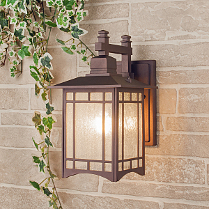 Уличный настенный светильник Vela Vela D кофейное золото (GL 1019D)