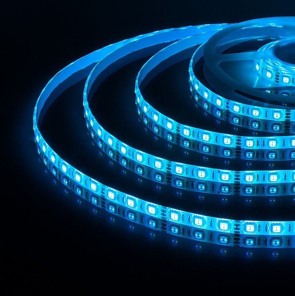 LED лента Elektrostandard Лента светодиодная 60Led 14,4W IP65 мульти (5050 12V 60Led 14,4W IP65 RGB)