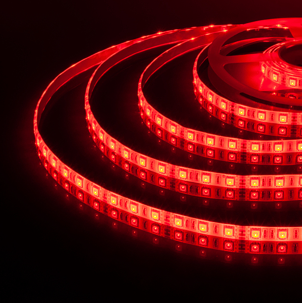 LED лента Elektrostandard Лента светодиодная 60Led 14,4W IP65 мульти (5050 12V 60Led 14,4W IP65 RGB)