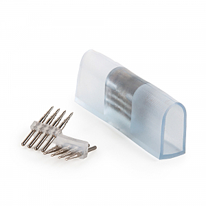 Коннектор Аксессуары для RGB гибкого неона Переходник для неона LS001 220V 5050 RGB односторонний (10pkt) (PSL-12)