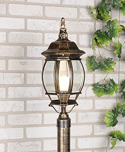 Консольный уличный светильник Farola Плафон 1043 черное золото 100W, арт. A023668