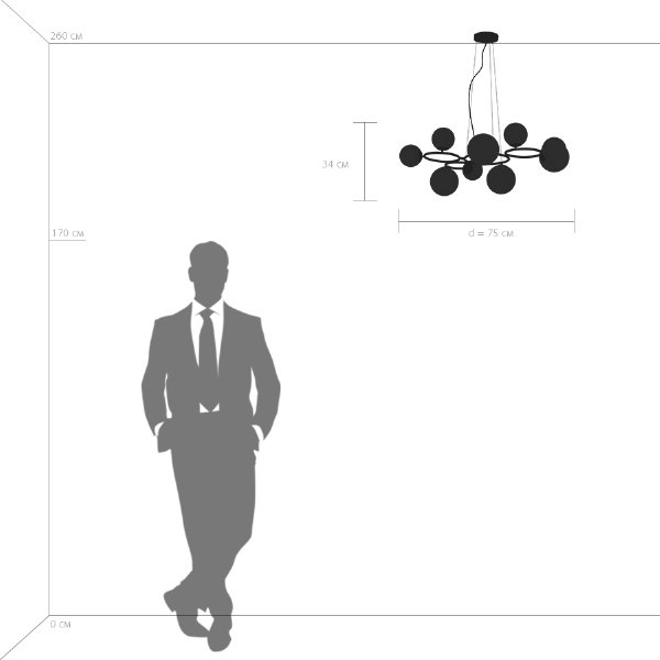 Подвесная люстра Globo 815097