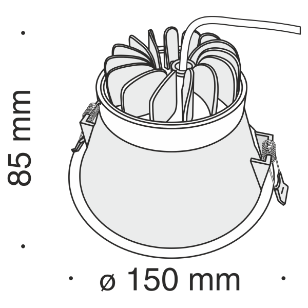 Встраиваемый светильник Stella DL039-L15W4K