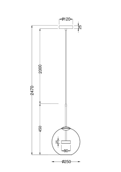 Светильник подвесной Cometa MOD055PL-L12G3K