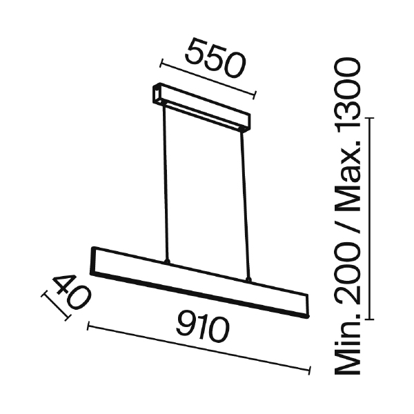 Светильник подвесной Step P010PL-L23B4K