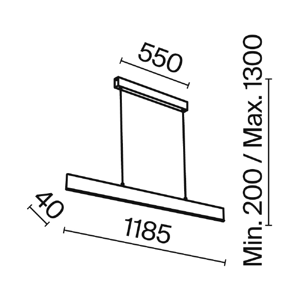 Светильник подвесной Step P010PL-L30B4K
