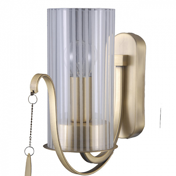 Настенное бра Илис 3303/1W-AB-SNGD-CL