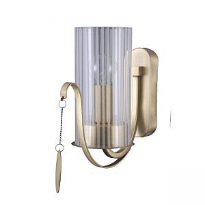 Настенное бра Илис 3303/1W-AB-SNGD-CL