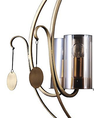 Подвесная люстра Илис 3303/5H-AB-SNGD-CGC