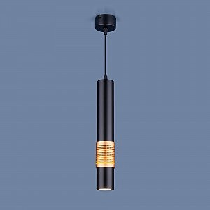 Светильник подвесной DLN001 DLN001 MR16 9W 4200K черный матовый/золото