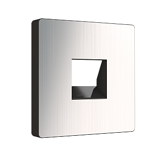 WL02-RJ-CP/ Накладка для розетки Ethernet RJ-45 и телефонной розетки RJ11 (глянцевый никель)