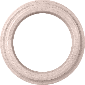 WL15-frame-01 / Рамка на 1 пост (беленый дуб)