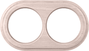 WL15-frame-02 / Рамка на 2 поста (беленый дуб)