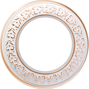 WL70-frame-01/ Рамка на 1 пост (белое золото)