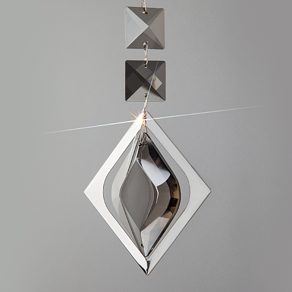 Настенное бра Telao 10110/1 хром/дымчатый хрусталь Strotskis