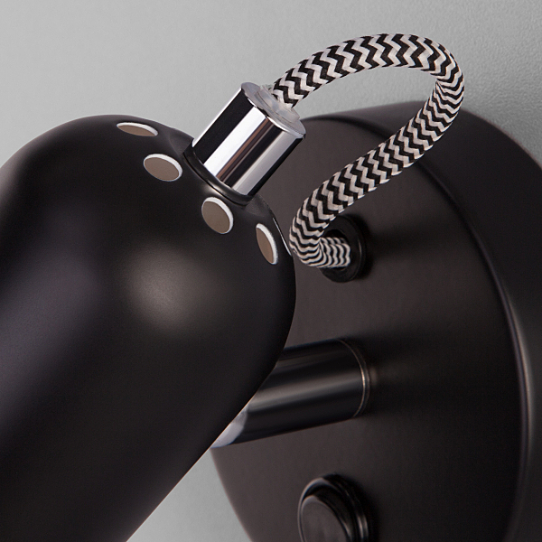 Светильник спот Canotier 20083/1 черный/хром