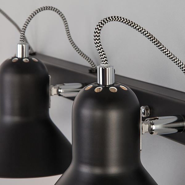 Светильник спот Canotier 20083/3 черный/хром