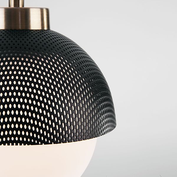 Светильник подвесной Nocciola 50106/1 античная бронза/черный