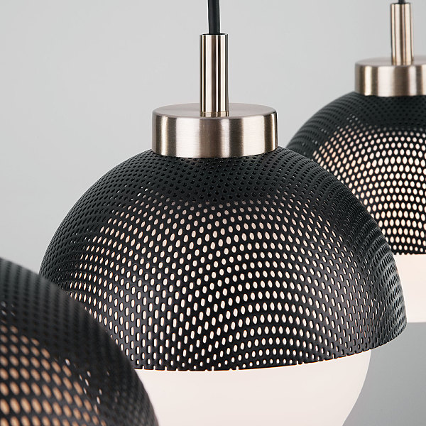 Светильник подвесной Nocciola 50106/3 античная бронза/черный