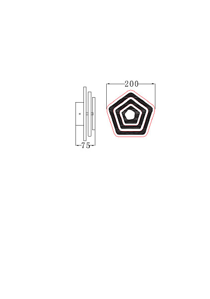 Настенный светильник Geometry 10211/1LED