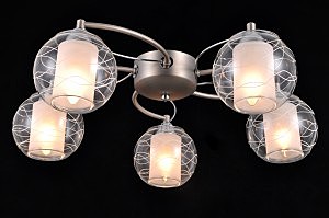 Потолочная люстра Twin TWIN 75089/5C NICKEL, CHROME