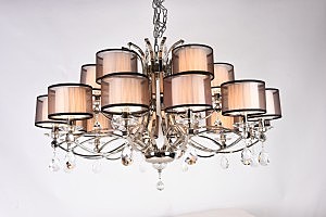 Подвесная люстра 1600 1612+6/C без абажуров