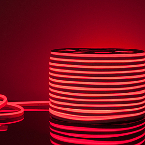 Светодиодный шнур Светодиодный гибкий неон 220V Гибкий неон LS001 220V 9.6W 120Led 2835 IP67 односторонний красный, 50м a040595