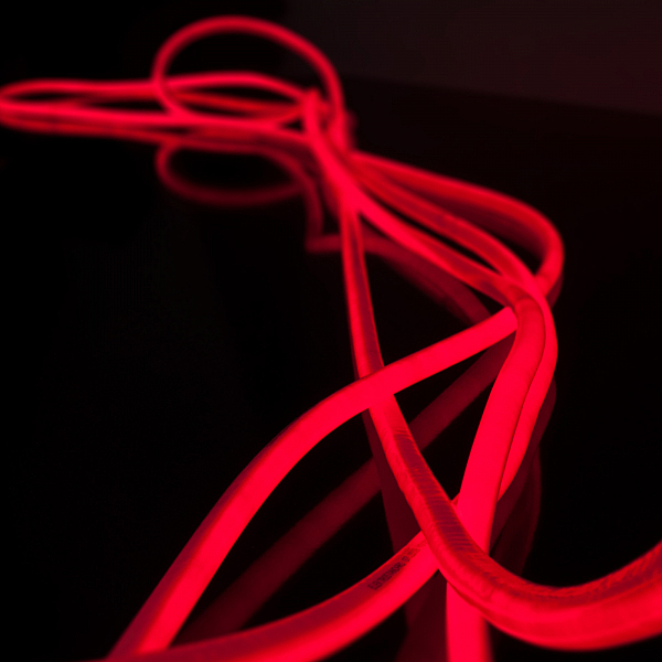 Светодиодный шнур Elektrostandard Гибкий неон LS003 220V 9.6W 144Led 2835 IP67 16mm круглый красный, 50 м