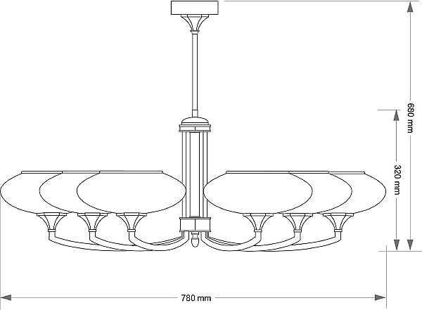 Потолочная люстра Decor DEC-ZW-6(P)